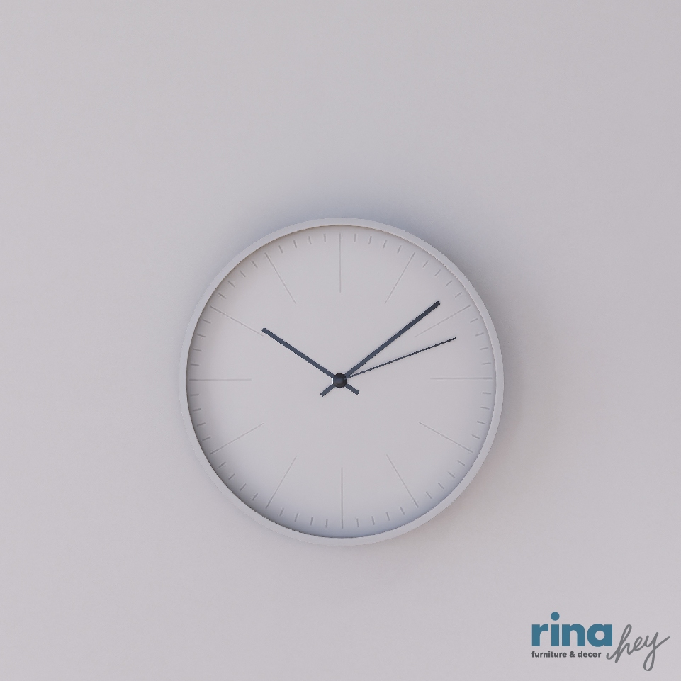 rina-hey-นาฬิกาติดผนัง-นาฬิกาแขวน-lottie-สี-ขาว