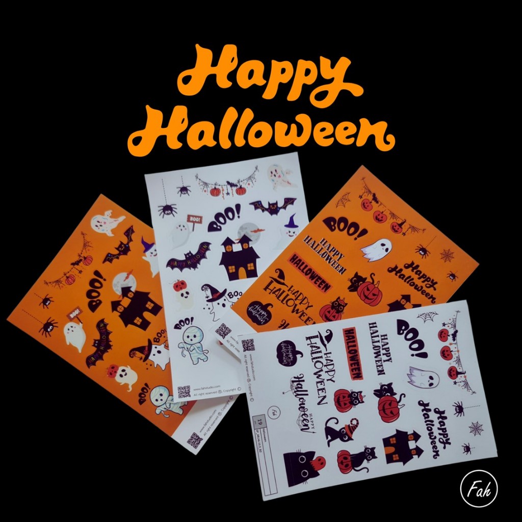 sticker-halloween-cute-สติ๊กเกอร์-ฮาโลวีน-ตกแต่ง-น่ารัก-ไดคัท-ติดเล็บ-cartoon-น่ารัก-สติ๊กเกอร์การ์ตูน-ผี-ฟักทอง-ติดเคส