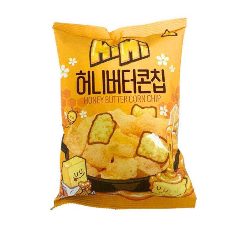 ขนมเกาหลี มีมี่ ชิปข้าวโพดเนยน้ำผึ้ง -Mimi Honey Butter Corn Chip 55g ...