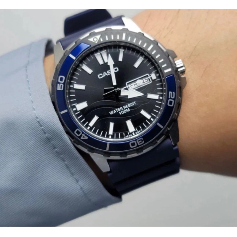CASIO MTD-125, MTD125D นาฬกาข้อมือ casio แท้ ประกันศูนย์ 1 ปี | Shopee ...