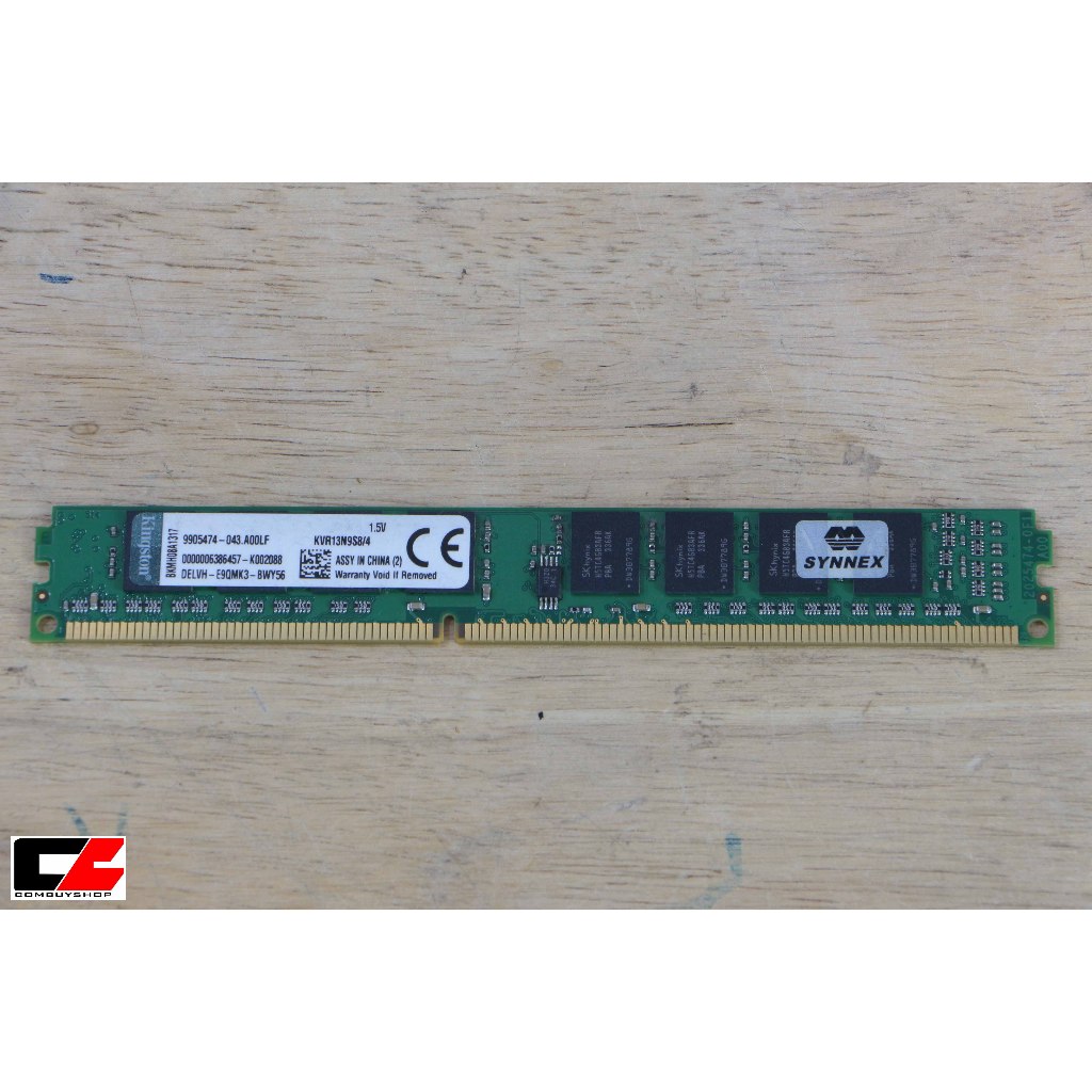 RAM DDR3 KINGSTON KVR13N9S8 4GB / 1333 / LT SYNNEX | Shopee Thailand