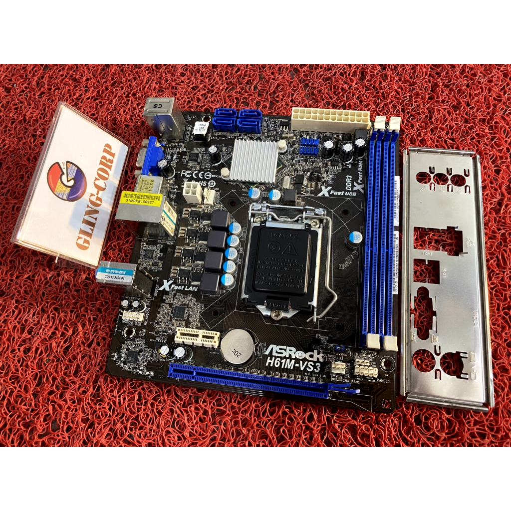 LGA1155 MAINBOARD ASROCK RAM 2 SLOT mATX - หลายรุ่น / H61M / H67M ...