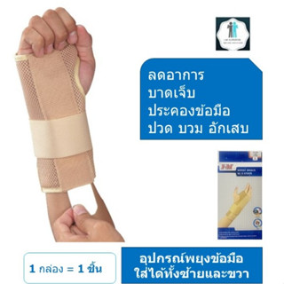 อุปกรณ์พยุงข้อมือ Wrist Support - ใส่ได้ทั้งซ้ายและขวา​ (เสริมแกนอลุมิเนียม 2 ชิ้นเพิ่มความกระชับ)