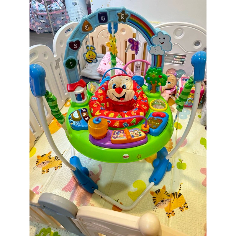 [มือ2]Fisher Price Laugh and Learn Puppy Jumperoo จั๊มเปอร์ของเล่นกระโดด จั๊มเปอร์ Shopee Thailand