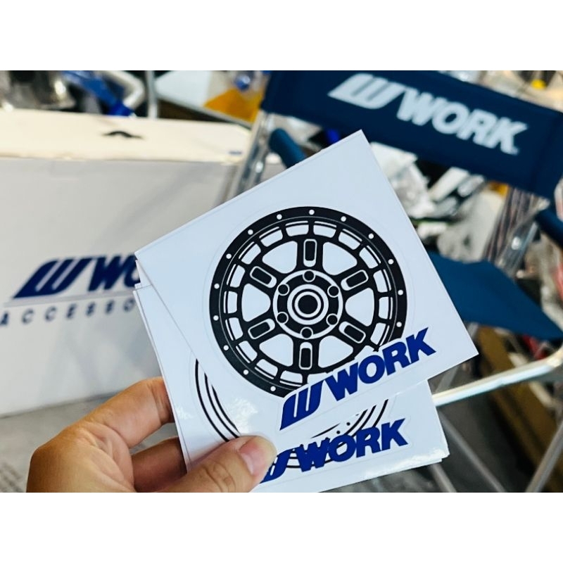 สติ๊กเกอร์ ติดรถ W works sticker car สติ้กเกอร์ซิ่ง สติ๊กเกอร์แต่ง ...