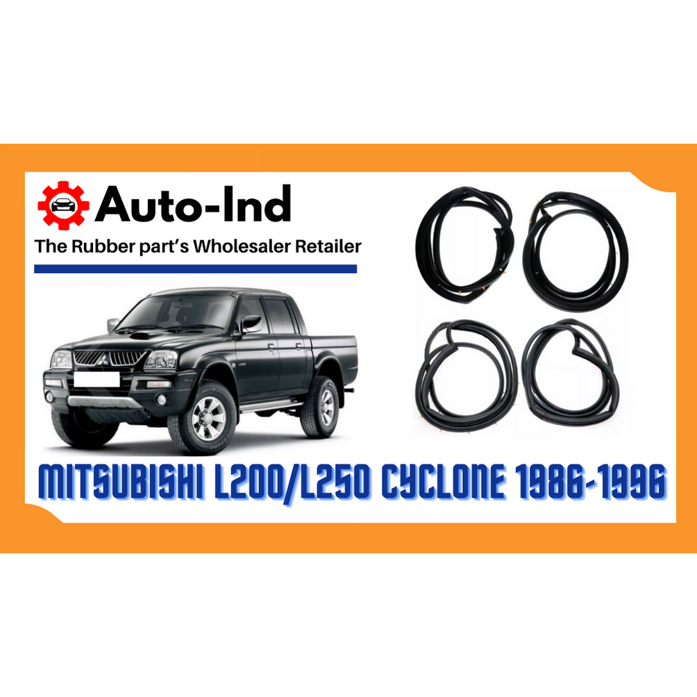 ยางขอบประตู-mitsubishi-l200-l250-cyclone-รุ่น-4-ประตู-1986-1996-ตรงรุ่น-ฝั่งประตู-door-weatherstrip