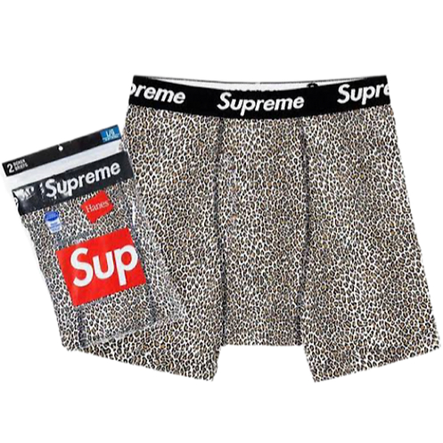 下着・アンダーウェア Supreme Hanes Boxer Briefs 2 Pack Grey S Brand New Supreme x Hanes Boxer Briefs 2 Pack - Heather Grey