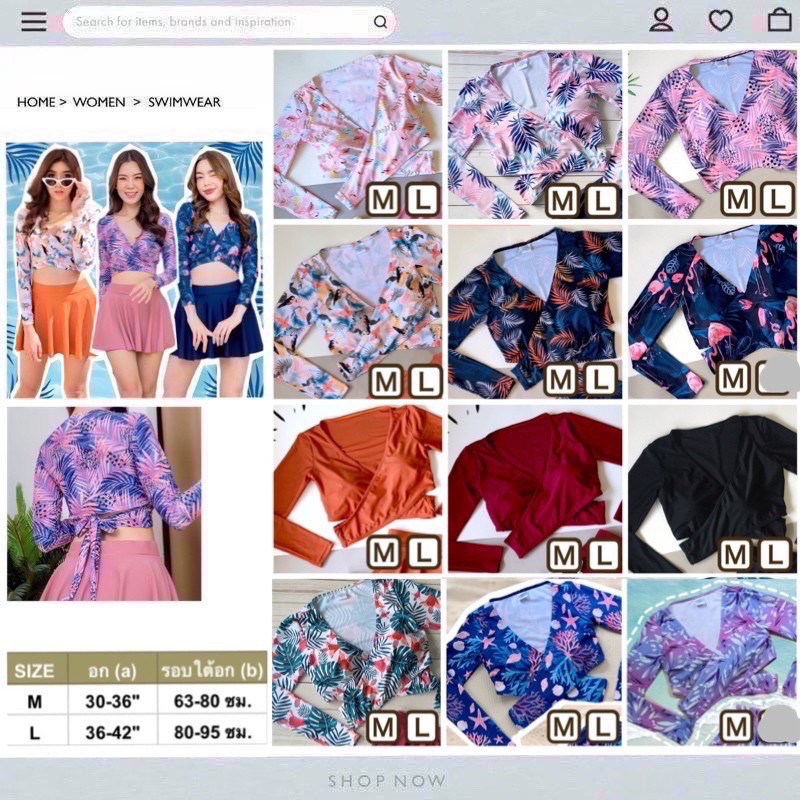 เสื้อว่ายน้ำผู้หญิงแขนยาว-bella-long-sleeve-crop-เสื้อว่ายน้ำแขนยาว