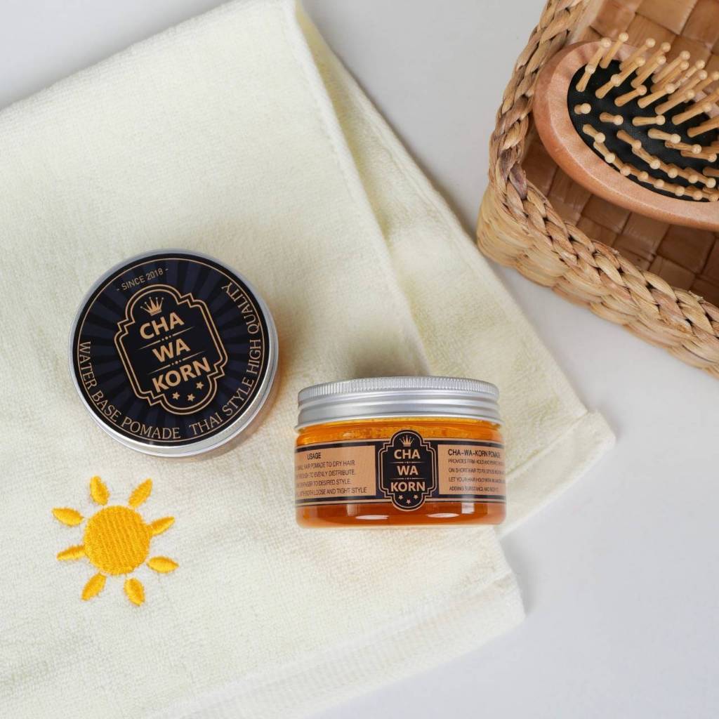 chawakorn-pomade-100-g-ผลิตภัณฑ์สำหรับร้านตัดผม-เซ็ตผมแว็กแต่งผม