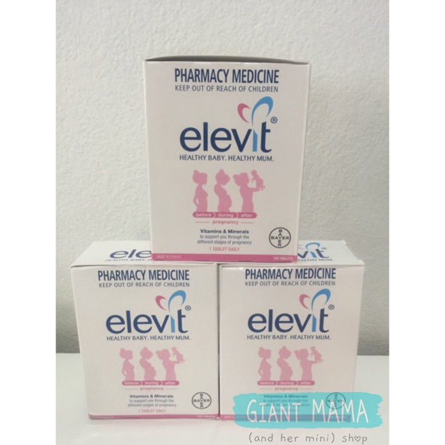Elevit กล่อง 10 แผง/แบ่งขาย แผงละ 10 เม็ด ของแท้ พร้อมส่ง | Shopee Thailand