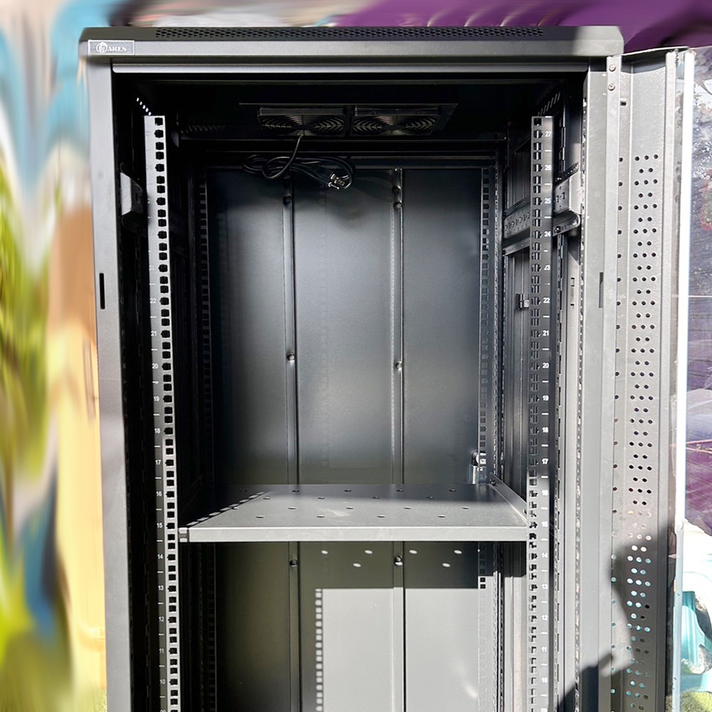 ares-network-cabinet-ตู้-rack-27u-รุ่นars-27u-60-ขนาด-60x60x140cm-ลึก60cm-ตู้แร็ค-server-สำหรับกล้องวงจรปิด-cctv