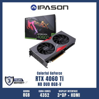 COLORFUL GPU การ์ดจอ การ์ดแสดงผล รุ่น GeForce RTX 4060 Ti NB DUO 8GB-V รับประกัน 3 ปี โดย IPASON