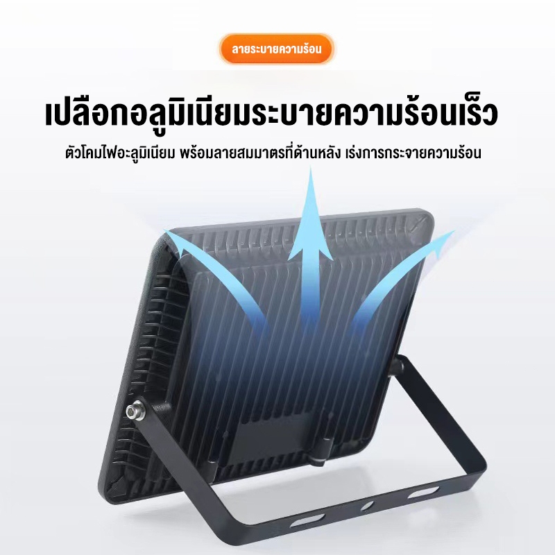 สปอร์ตไลท์-led-220v-ไฟสปอร์ตไลท์-50w-400w-ไฟกลางแจ้ง-flood-light-saving-ตกแต่งสวน-ขนาด-ip66-waterproof