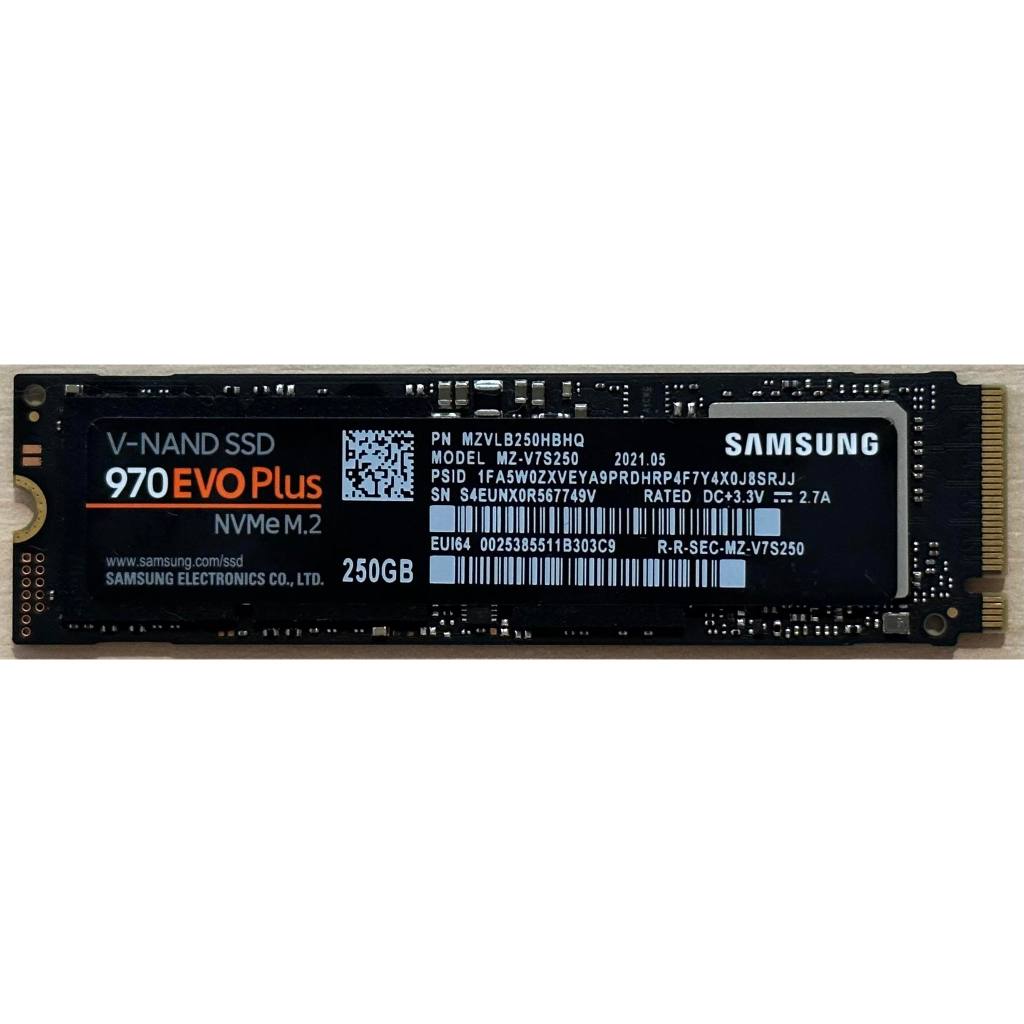 250-gb-ssd-เอสเอสดี-samsung-970-evo-plus-pcie-nvme-m-2-2280-ใช้งานปกติ