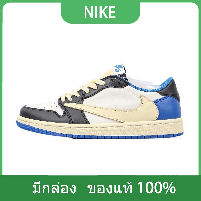 ภาพหน้าปกสินค้าNike TRAVIS SCOTT FRAGMENT AIR JORDAN 1 LOW รองเท้าผ้าใบสำหรับผู้ชาย และผู้หญิง จากร้าน cdmb55e4an บน Shopee