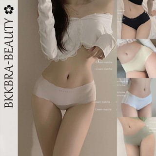 Bkkbra_beautyกางเกงชั้นใน ผ้าเรยอน ไร้รอยต่อ แบบบาง ระบายอากาศได้ดี แบบแห้งเร็วเหมาะกับฤดูร้อน สําหรับนักเรียนหญิงCCA112