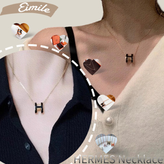 💌: New!! เฮอร์มีส HERMES Pop H Necklace💕สร้อยคอผู้หญิง