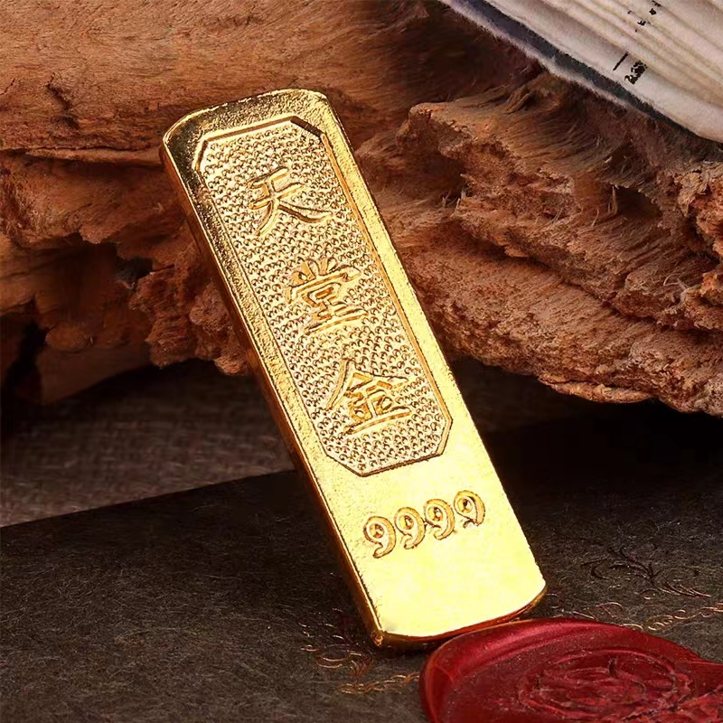 ทองโลหะแท่ง-ทอง-เป็นโลหะ-เหมือนจริง-เครื่องประดับทองคำแท่งทองฮวงจุ้ย-ของตกแต่ง