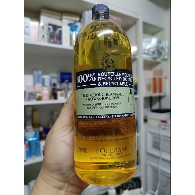 ใหม่ ขวด รีฟิล 500ml ของแท้ ล็อตใหม่ ป้าย KING POWER L'OCCITANE Almond