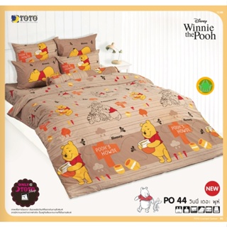 TOTO 🌐PO44🌐 หมีพูคลาสสิค Classic Pooh ชุดผ้าปูที่นอน ชุดเครื่องนอน ผ้าห่มนวม  ยี่ห้อโตโตแท้100%
