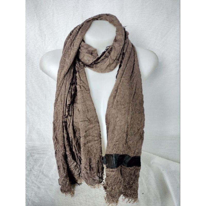 K00154ผ้าพันคอมือสองคุณภาพดีราคาถูกโกดังญี่ปุ่นโกดังยุโรป | Shopee Thailand