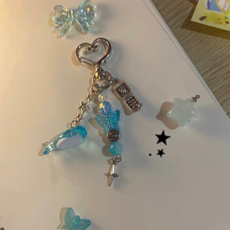 Whale Keyring Beaded Keychain! พวงกุญเเจลูกปัด Shopee Thailand