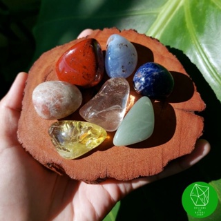 ชุดหิน 7 จักระขัดมัน(Chakra Tumbled Stone Set)​