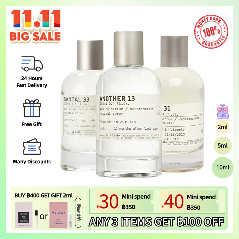 fast-shipping-แท้-100-le-labo-another-13-edp-amp-santal-33-edp-amp-rose-31-edp-2ml-5ml-10ml-น้ำหอม-unisex-น้ําหอมติดทน