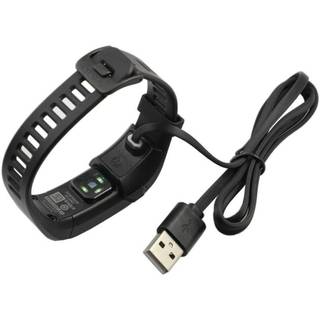 TenCloud 3-Pack Silicone Band Fasteners For Garmin Vivosmart HR/HR+, Approach X40 - Black Replacement Loops