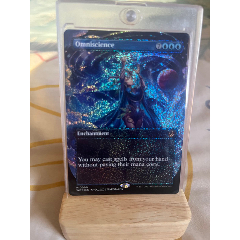 การ์ด MTG Omniscience Foil Confetti Blue Magic the gathering EDH รุ่น