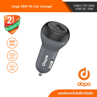 Dope ที่ชาร์จในรถ QC3.0 PD 38W with 1 USB-C PD 20W and 1 USB QC 18W (DP-42404)