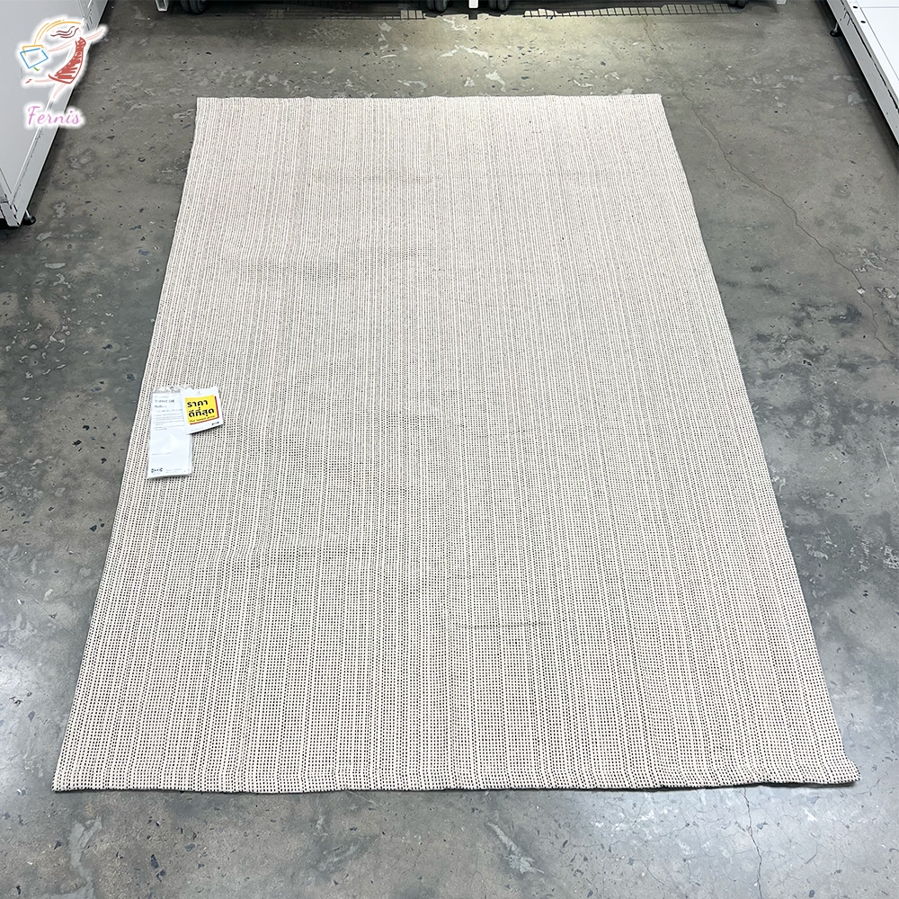 พรมทอเรียบ-พรมปูพื้น-สีธรรมชาติ-ทิปฮีลด์-natural-flatwoven-rug-tiphede-ikea