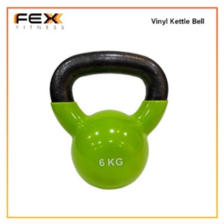 FEX Fitness - Vinyl Kettle Bell น้ำหนัก 6 kg.(คละสี) *กรุณาสอบถามสีก่อนสั่งซื้อ