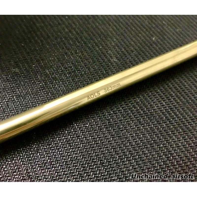 AOLS Canna Interna Di Precisione Per Softair AEG – 208mm, 6.03mm, Ottone Lucido