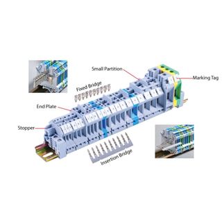 Terminal UKK3 , UKK5 เทอร์มินอล สีเทา UK Terminal Block 