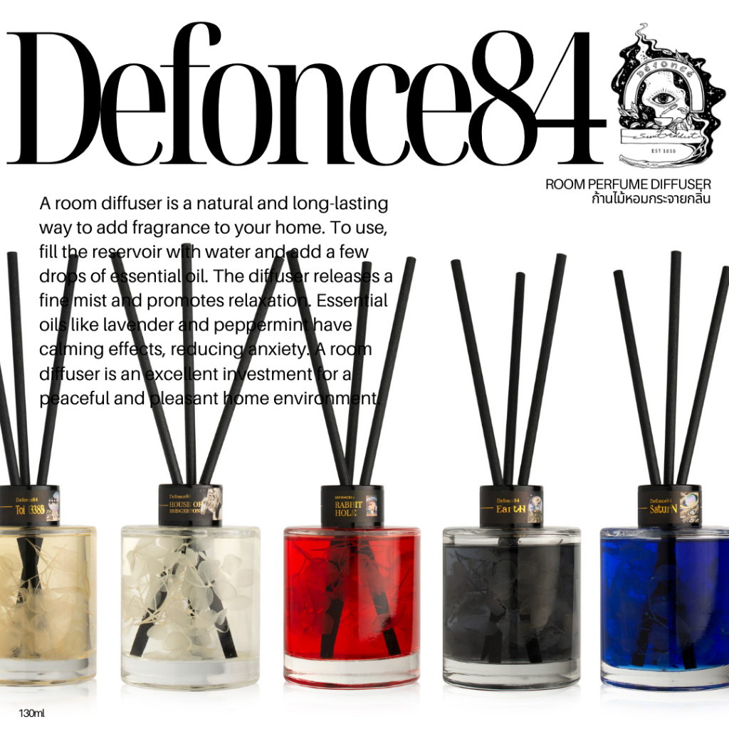 defonce84-ก้านไม้หอมกระจายกลิ่น-room-diffuser-น้ำหอมห้องปรับอากาศ