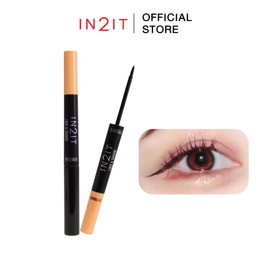 New!!! In2it Liner & Shadow 2g WLNS01 Sweet Peach อินทูอิท 2 อิน 1 อาย