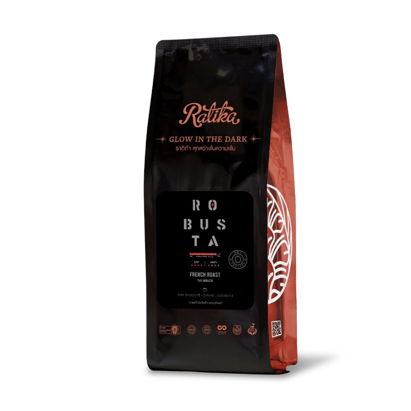 Ratika Coffee Robusta French : 250 g./500g. | Shopee Thailand