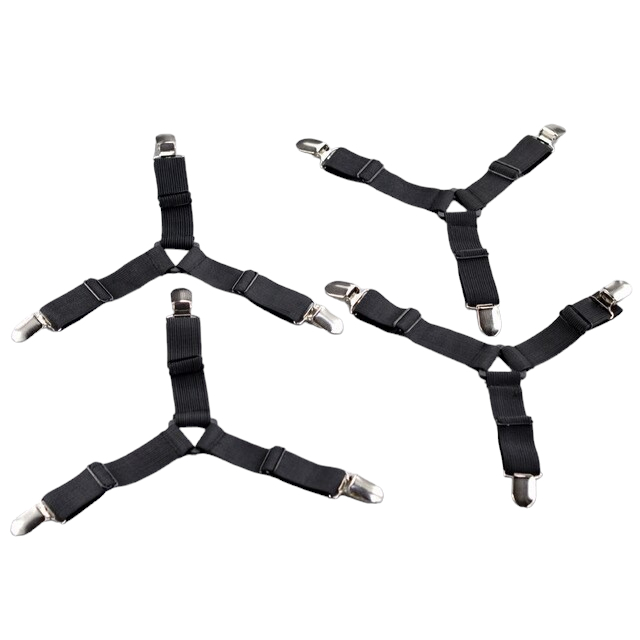 【พร้อมส่ง】สายรัดที่นอน สายรัดมุมเตียง สายรัดผ้าปูที่นอน 4ชิ้น 4มุม / 6