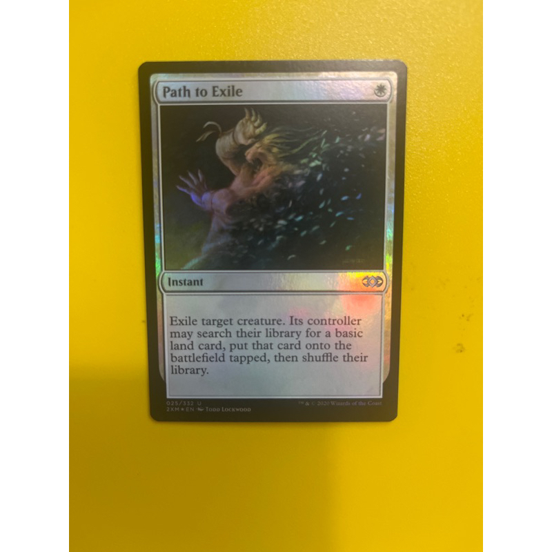 การ์ด MTG Path to Exile Foil White Magic the gathering EDH รุ่น Double ...