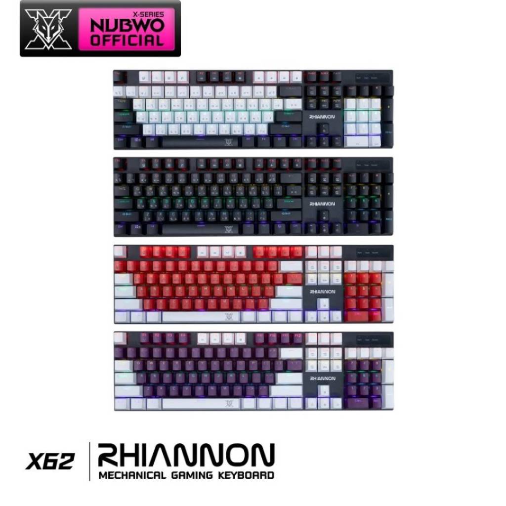คีย์บอร์ดเกมมิ่ง📌 NUBWO X62 MECHANICAL MINI RGB GAMING KEYBORD🎨 ...