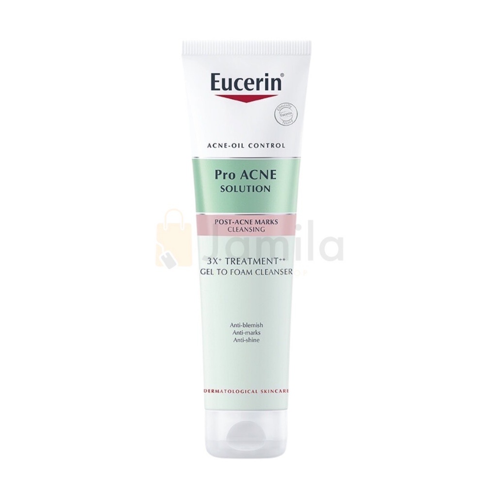 Eucerin Pro ACNE SOLUTION 3X TREATMENT GEL TO FOAM CLEANSER 150 ML