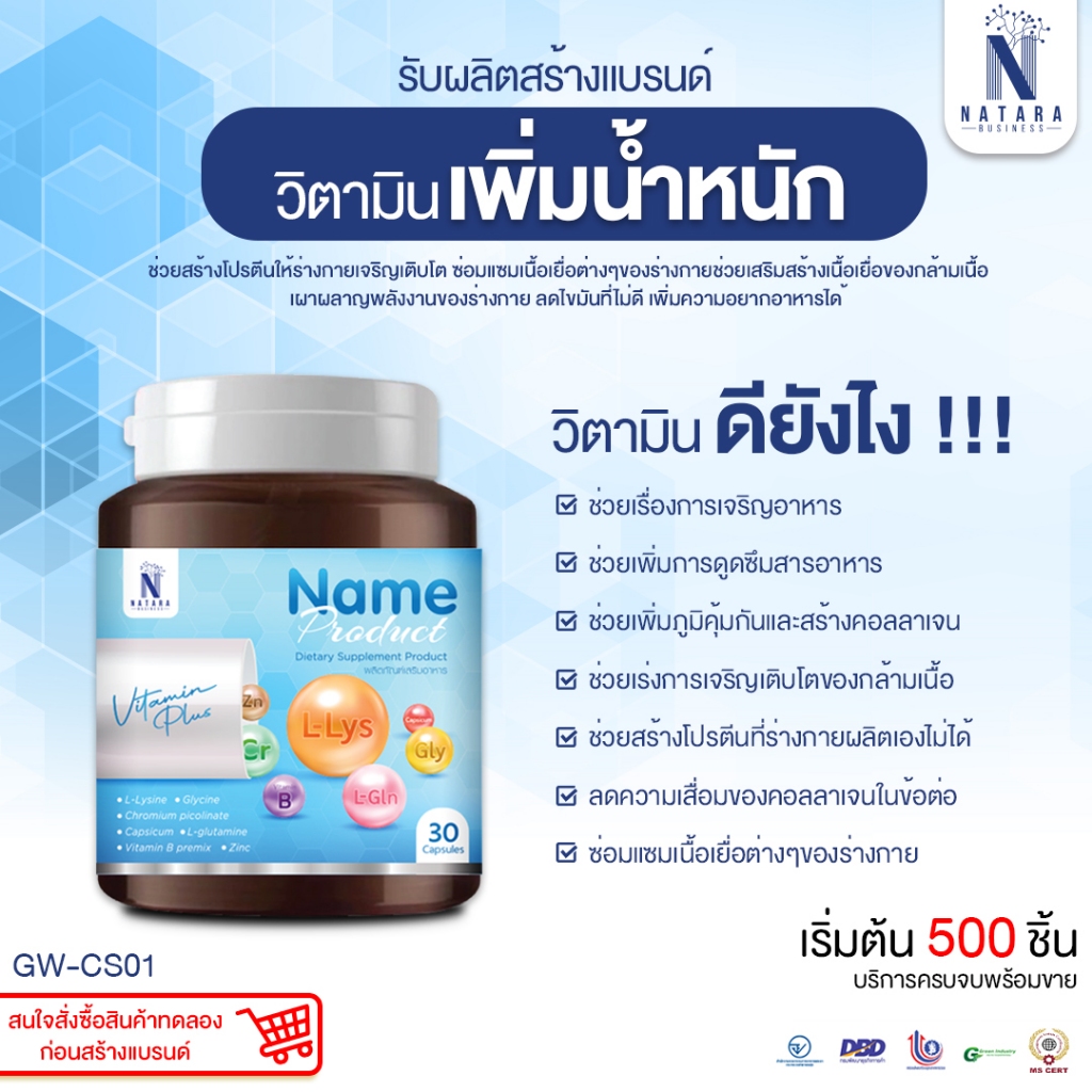 Poundus Plus Multinutrient Complex วิตามินเพิ่มน้ำหนัก เสริมสร้างโปรตีน ...