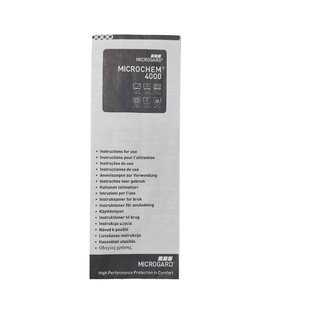 Microgard ชุดป้องกันสารเคมี กันเชื้อโรค MICROCHEM4000 ของแท้ | Shopee ...