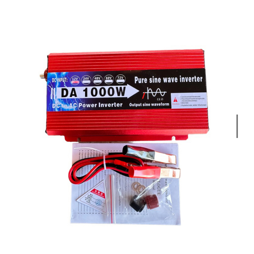 DA inverter 1000w รุ่น12vTO 220V อินเวอร์เตอร์เพรียวซายเวฟแท้ ตัวแปลงไฟ ...