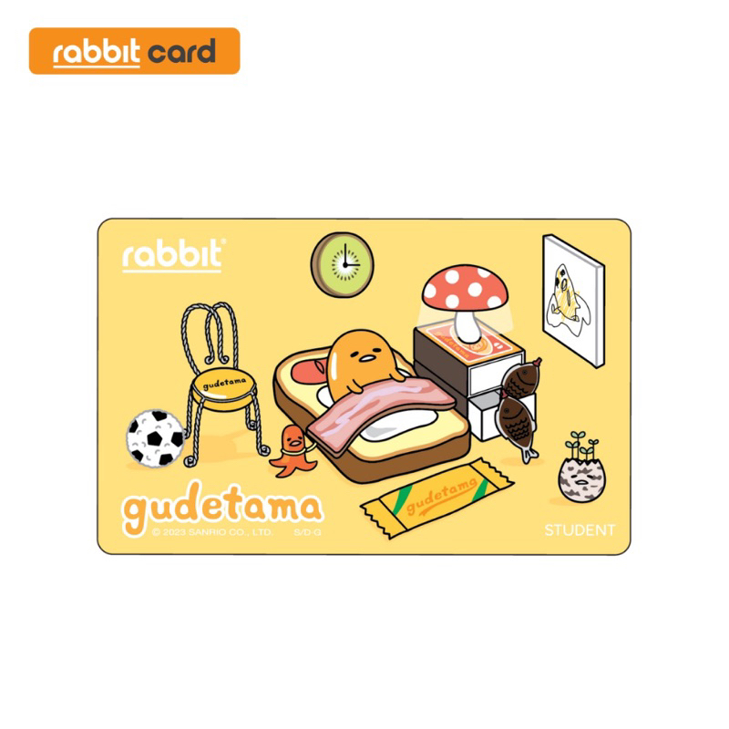 บัตร Rabbit card Gudrtama BTS ประเภท student | Shopee Thailand