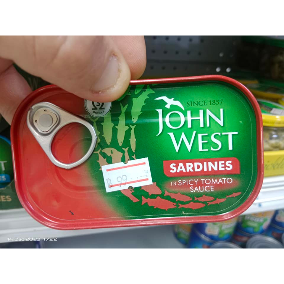 JOHN WEST Sardines In Spicy Tomato Sauce 120g Shopee Thailand