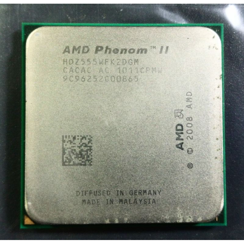 AMD AM3 Phenom II X2 555 3.2GHz 2Cores 2Threads Socket AM3 | Shopee ...