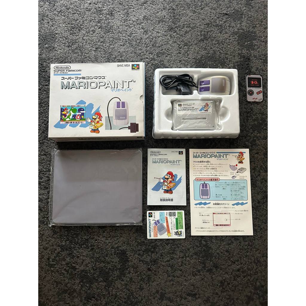Nintendo Super Famicom Mario and Wario Mouse Game set / Japan | Shopee ...