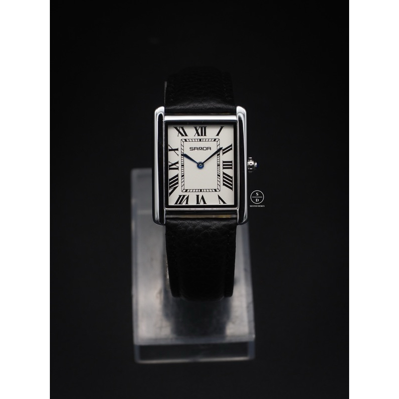 Tank White with Black Leather Strap “SAMDA” (Tank Edition) | Shopee ...